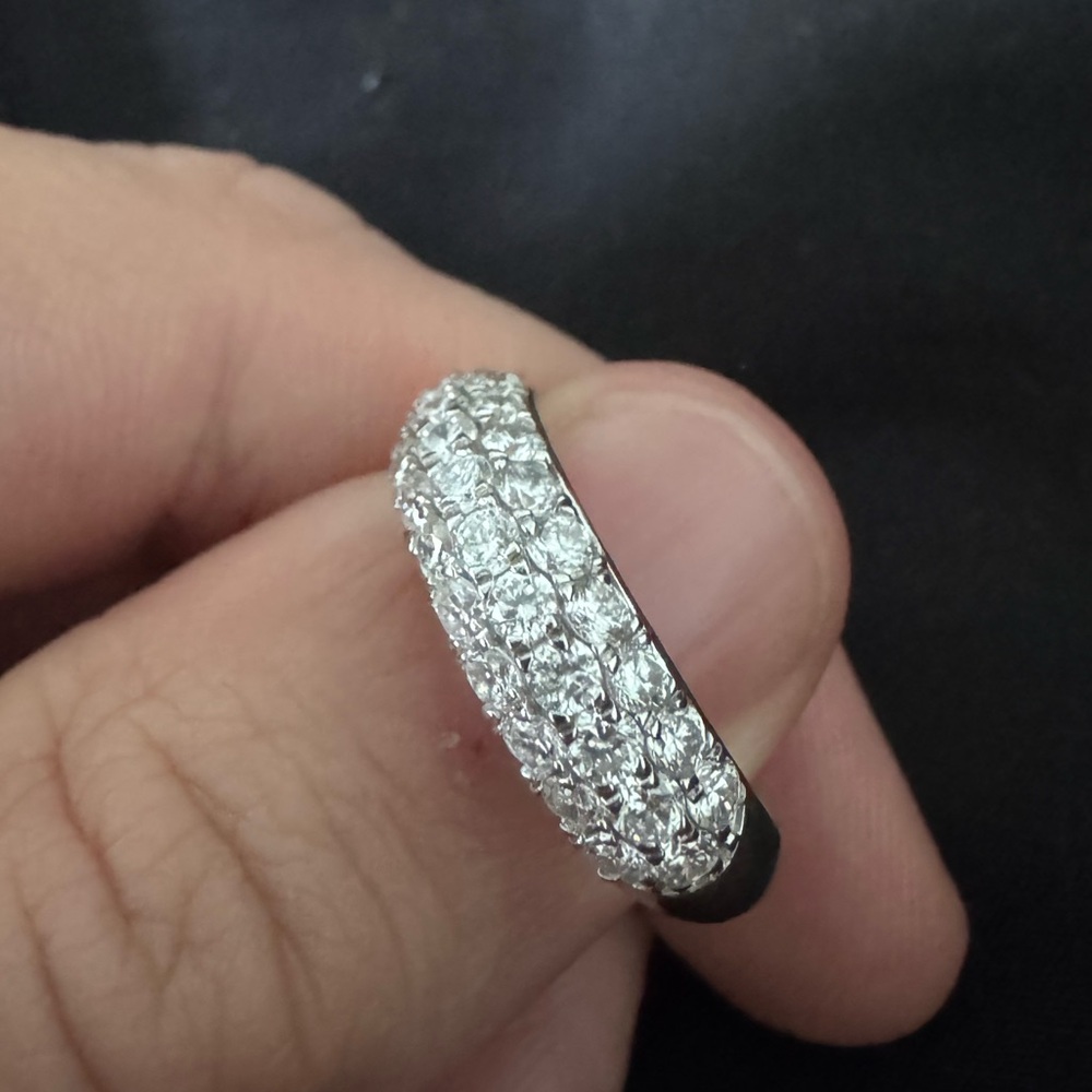 1.5 vvs lab diamond 925 silver ring size 8